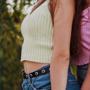 Forever21 Pastel Yellow Halter Top